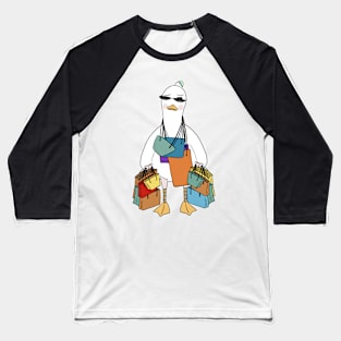 Shopaholic Doo Doo duck Baseball T-Shirt